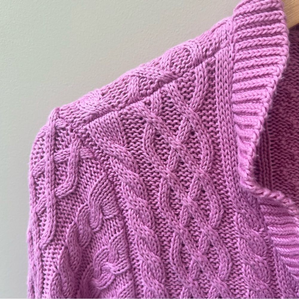 J jill ruffled front bell sleeves cardigan.  Size XS/p - Picture 4 of 7